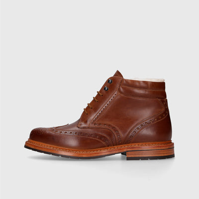 Men's winter boots with lambskin