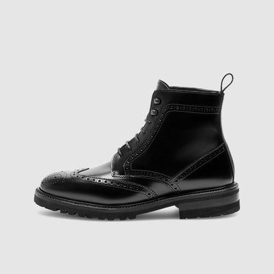 Men's winter boots with lambskin