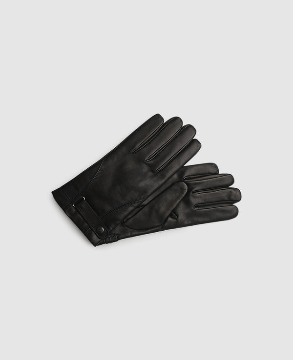 Handschuhe mit Druckknopf - Schwarz